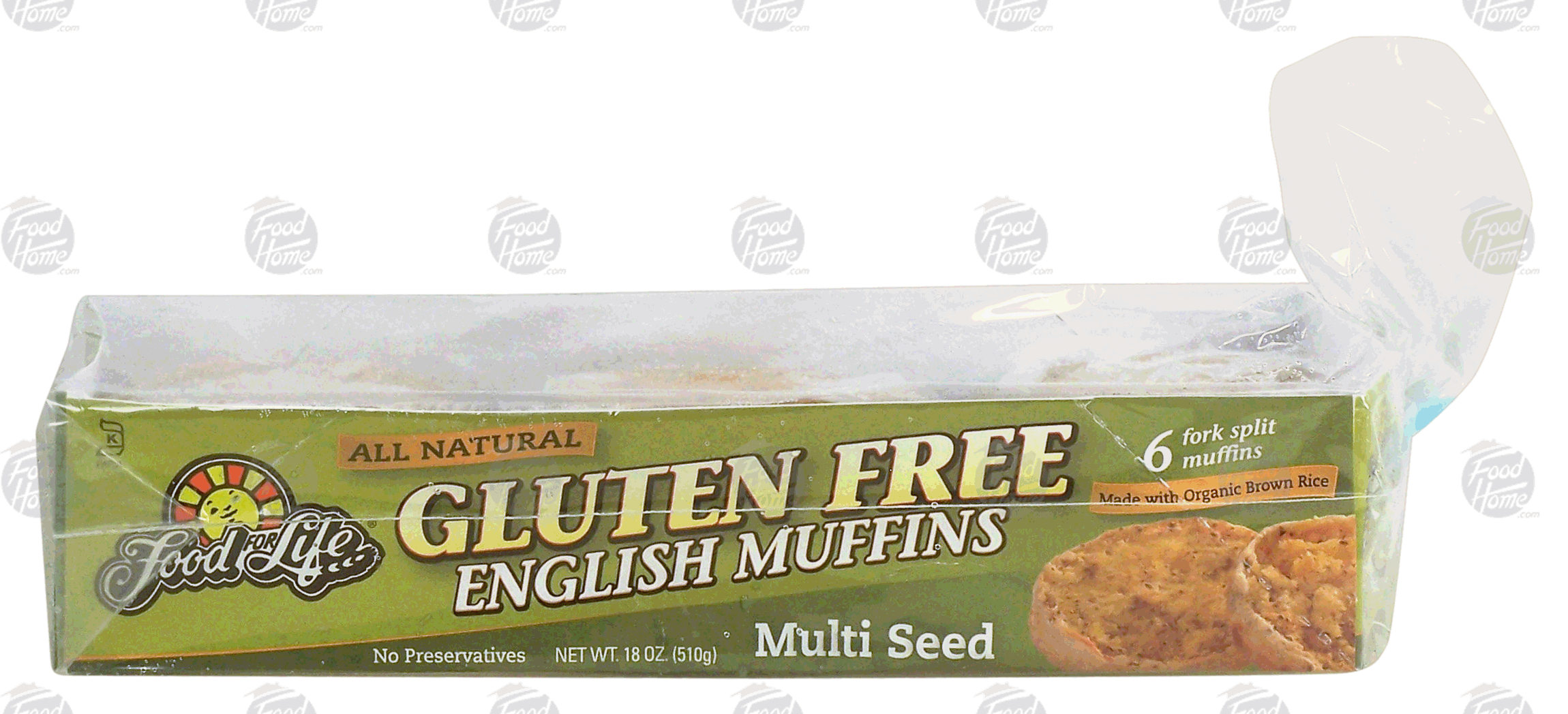 Food For Life Gluten Free english muffins made with organic brown rice Full-Size Picture